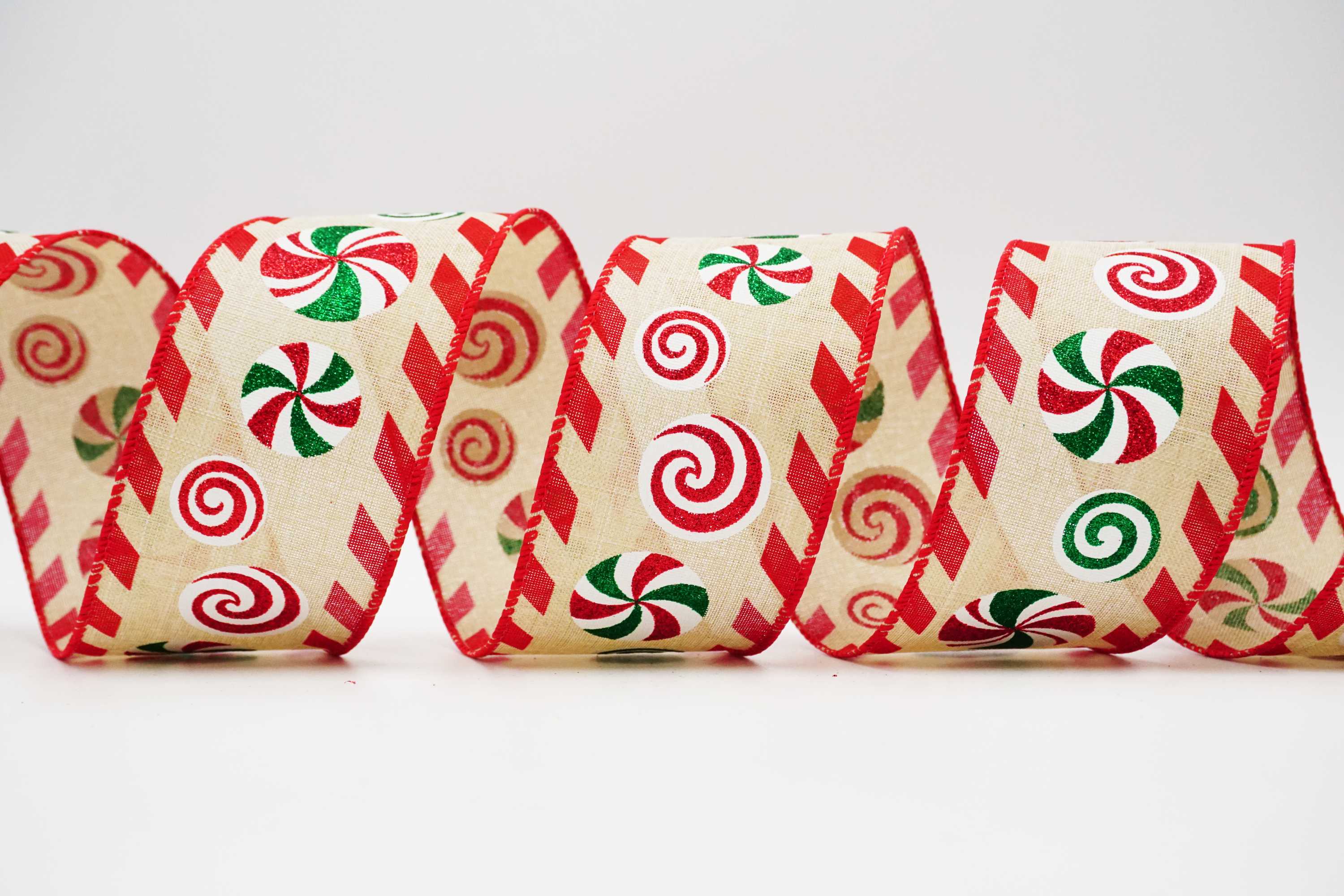 Piparminttukarkit raidallinen nauha